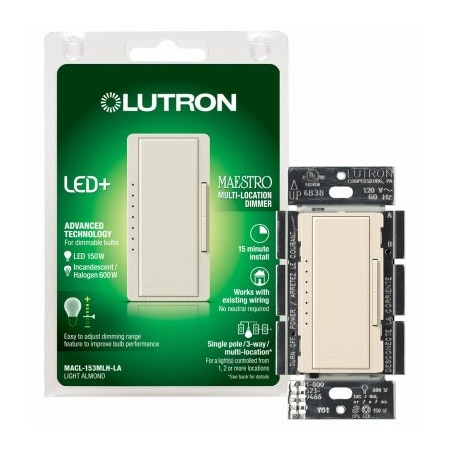 LUTRON 150W ALM DGTL Dimmer MACL-153MLH-LA